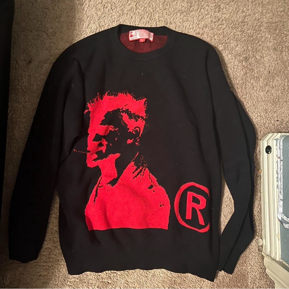 Joy Divizn Brad Pitt Fight Club Red/Black Sweatshirt Opium
